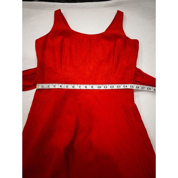 Coldwater Creek Silk Burnt Orange Sleeveless Midi Western Style Dress Size 10 - Picture 8 of 15